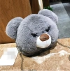 2020 New Super cute bear head fur bag, plush single-shoulder chain bag, fashionable and versatile crossbody bag, Jinquan 0801 booth Application Scenario